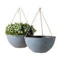 LA JOLIE MUSE Hanging Planter Baskets for Outdoor Plants, Set of 2, 13 Inch | Large Hanging Baskets with Drainage