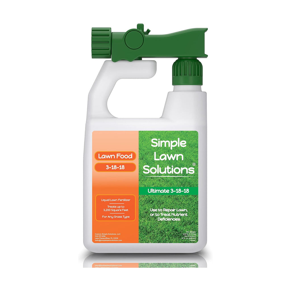 Ultimate 3-18-18 NPK- Lawn Food Quality Liquid Fertilizer- Easy to Use Concentrated Spray- Any Grass Type- Summer &