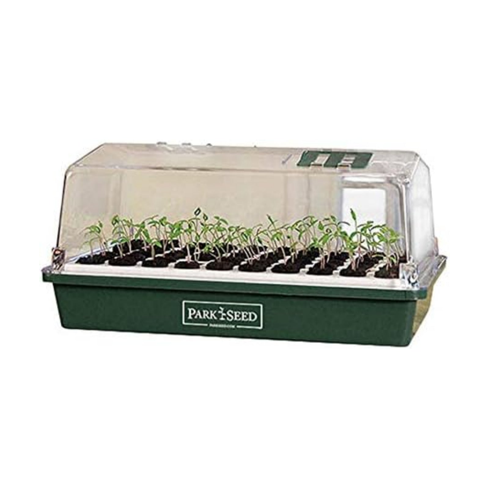 Park Seed Bio Dome Seed Starter Kit with 60 Cell Planting Block, Base Tray, Humidity Dome & 60 Bio Sponges