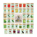 Set of 43 Assorted Vegetable & Herb Seed Packets - Over 10,000 Seeds! - Includes Mylar Storage Bag - Deluxe Garden Heirloom Seeds - 100% Non-GMO