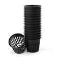 Plastic Net Cups Pots for 3 Inch Holes for Hydroponics, 15 Pack