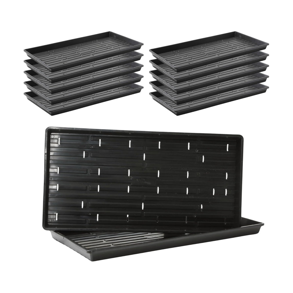 Bootstrap Farmer Extra Strength 1020 Trays, 10 Pack, Black with Holes