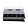 eZAKKA 14.6" x 11.8" Seed Starter Tray Kit with Dome, 20 Cells, Black