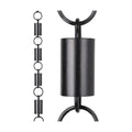Channel Rain Chains for Gutters 8.5ft Black