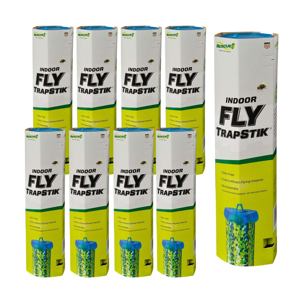 RESCUE! Fly TrapStik – Indoor Hanging Fly Trap - 9 Pack