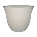 Honeysuckle Resin Planter, Durable Garden Pot, 13" Vanilla White | Hand-Painted Finish Plant Pots, Lightweight Indoor