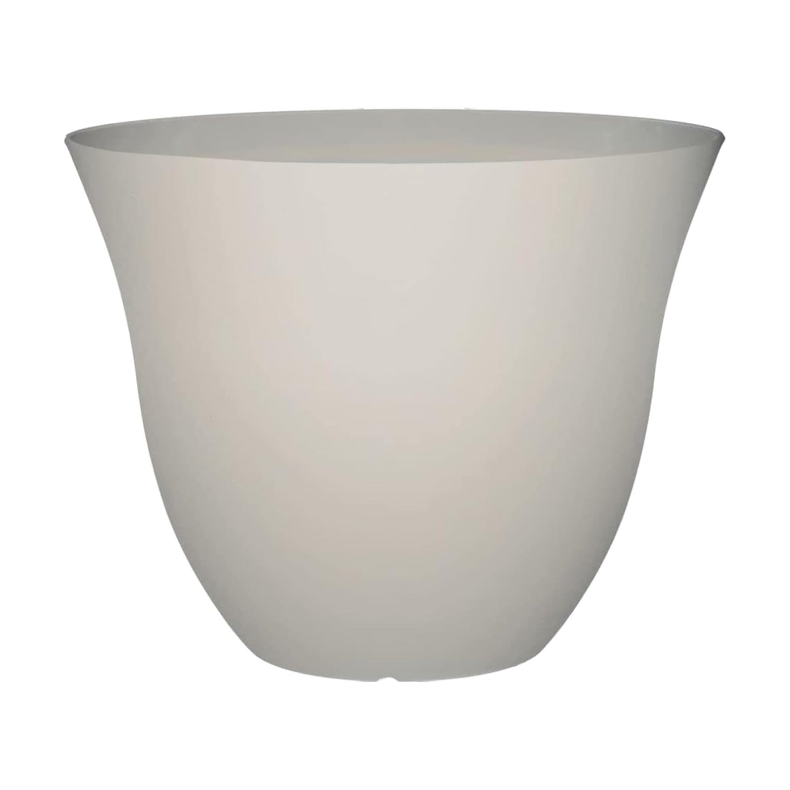 Honeysuckle Resin Planter, Durable Garden Pot, 13" Vanilla White | Hand-Painted Finish Plant Pots, Lightweight Indoor