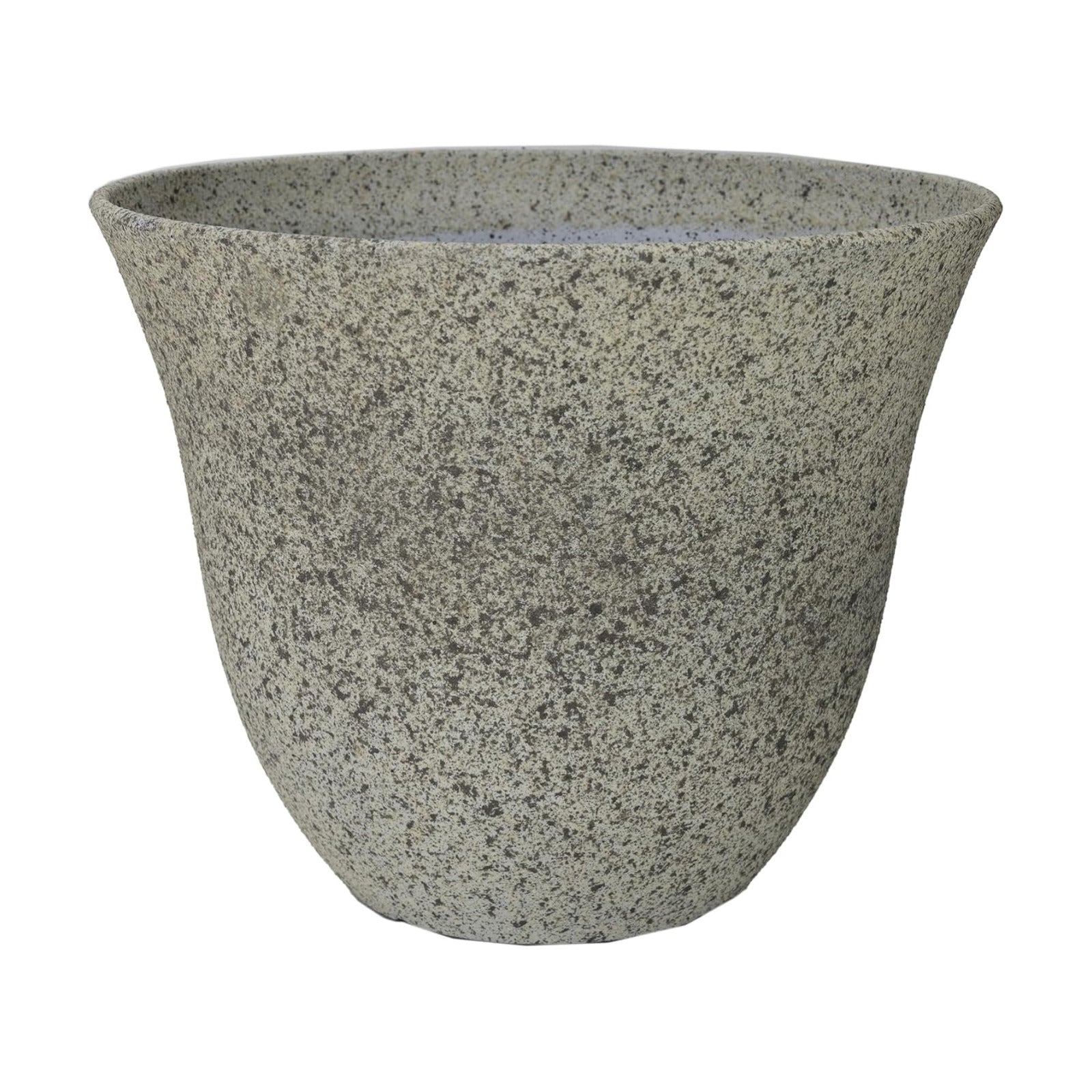 Honeysuckle Resin Planter, Durable Garden Pot, 13" Stone | Hand-Painted Finish Plant Pots, Lightweight Indoor Outdoor
