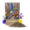 Bulk Wildflower Seeds Partial Shade Mix - 1/4 Pound Bag Over 30,000 Open Pollinated Annual and Perennial Seeds