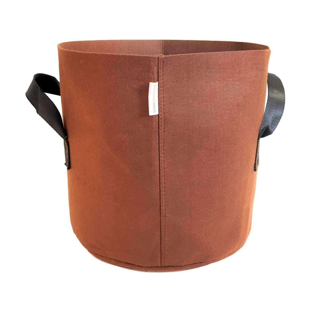 Bootstrap Farmer Grow Bags 7 Gallon, Brown 10 Pack, Colored Fabric Pot for Peppers, Potatoes, Tomatoes and Plants