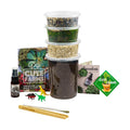 Terrarium Starter Kit | Moss, Vermiculite, Soil, Pebbles, Plant Food, Finishing Tools, Build and Care Guide | DIY