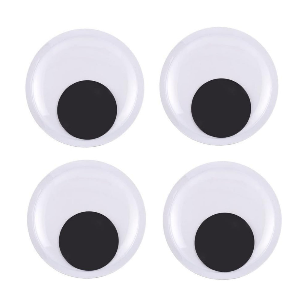 DECORA 6 Inch Large Wiggle Googly Eyes with Self Adhesive for Crafts Set of 4
