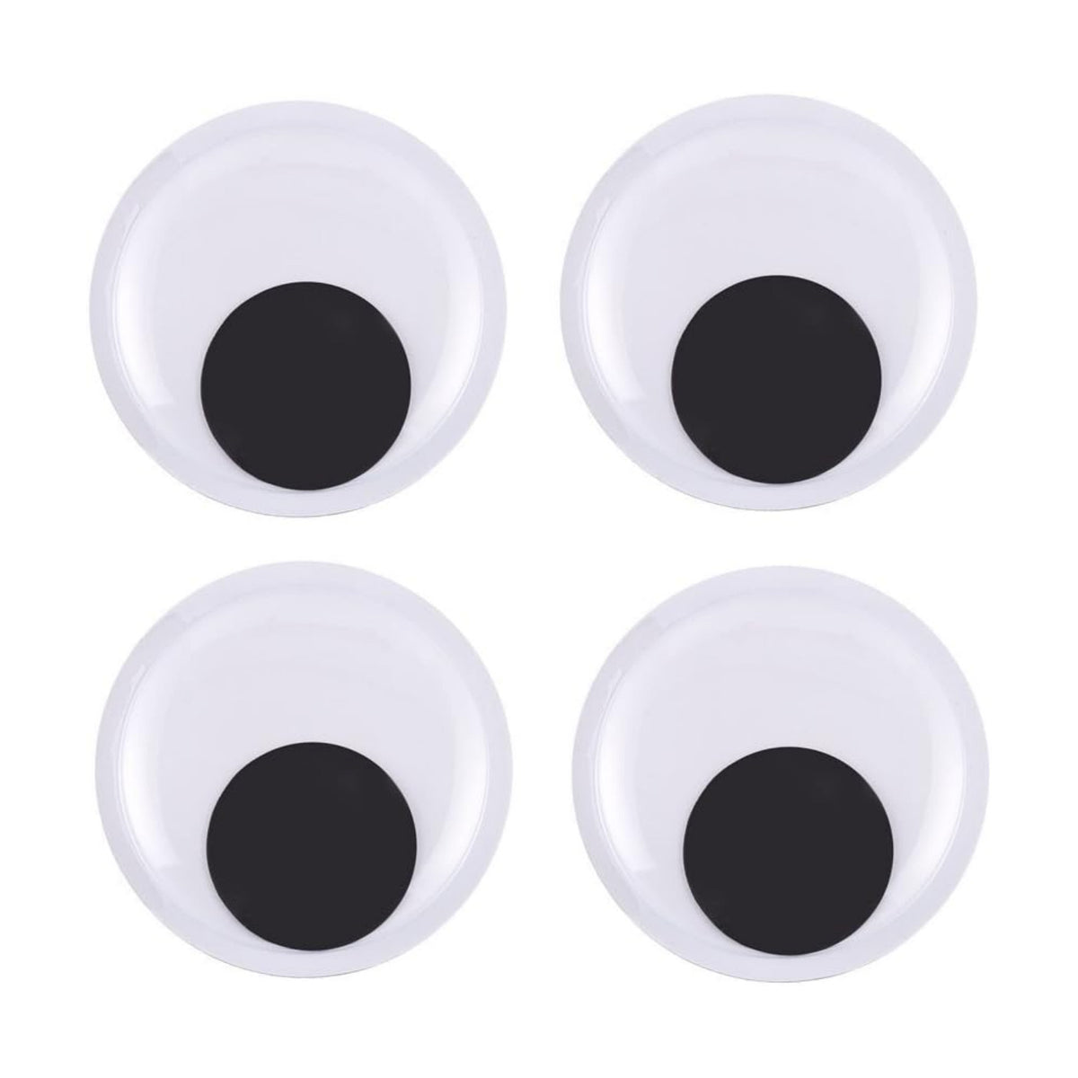 DECORA 6 Inch Large Wiggle Googly Eyes with Self Adhesive for Crafts Set of 4