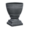 GROWSCAPE Spartan Urn Planter - Timeless Plant Urn for Floral Displays - Durable Indoor & Outdoor Plastic Garden