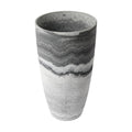 Algreen Products Acerra Composite Vase Planter with Drainage Hole, Decorative Texture, Removable Plug for Lawn and