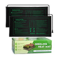 NAMOTEK 2 Pack Seedling Heat Mat, Durable Waterproof Seed Germination Heating Mat, Warm Hydroponic Plant Heating Pad