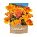 California Orange Poppy Wildflower Seeds - Bulk 1/4 Pound Bag - Over 80,000 Native Seeds - California State Flower!