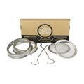 Sprouting Kit - 2 Pack - 316 Stainless Steel Wide Mouth | Curved Mesh, Fits Most Wide Mouth Mason Jars Grow Your Own