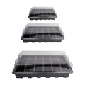 LOVEDAY 10 Pack -240 Cells -24 Grow Trays with Humidity Dome and Cell Insert - Mini Propagator for Seed Starting and