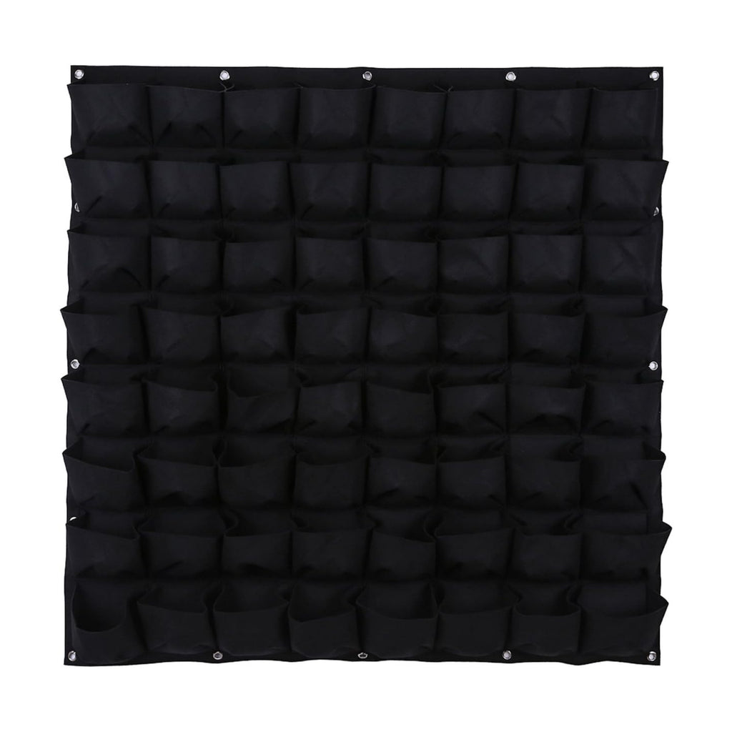 Ogrmar 64 Pockets Wall Planter Breathable Vertical Garden Planter Grow Bag | Plant Wall Hanging Pockets for herbs