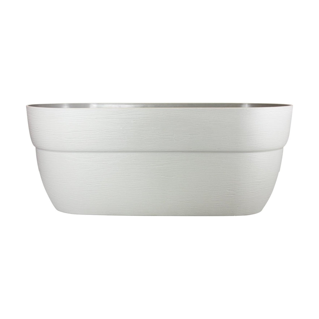 Bloomers Rail Picker Self-Watering Railing Planter Grow Box – 24" Weatherproof Resin Planter – Fits 1.25"–3.875" Wood &