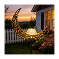 Moon Solar Lights Outdoor Garden Decor Gifts for Mom Women,Waterproof Stakes Yard Decorations for Lawn, Patio