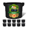 Gardzen 10-Pack 7 Gallon Grow Bags Fabric Pots with Heavy Duty Handles | Excellent Drainage & Breathability, Thickened