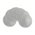 SHACOS Silver Glitter Round Placemats Set of 6 Sparkle Bling Place Mats Glitz Table Mats for Holiday Home Party Wedding Festive Table Decoration (6, Silver)