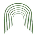 6Pcs Greenhouse Hoops, 23.6" x 25.6" Garden Hoops Rust-Free Grow Tunnel 4.9ft Long Steel with Plastic Coated Support