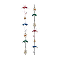 BestNest Set of 2 Ancient Graffiti Umbrella and Bell Multicolored Rain