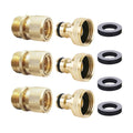Garden Hose Quick Connector Water Hose Quick Connect ¾ inch GHT Brass Easy Connect Fitting Quick Connect Hose Fittings