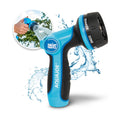 Aqua Joe AJHN102 Heavy-Duty Metal Multi-Function Hose Nozzle with Smart Throttle and 7 Sprayer Patterns