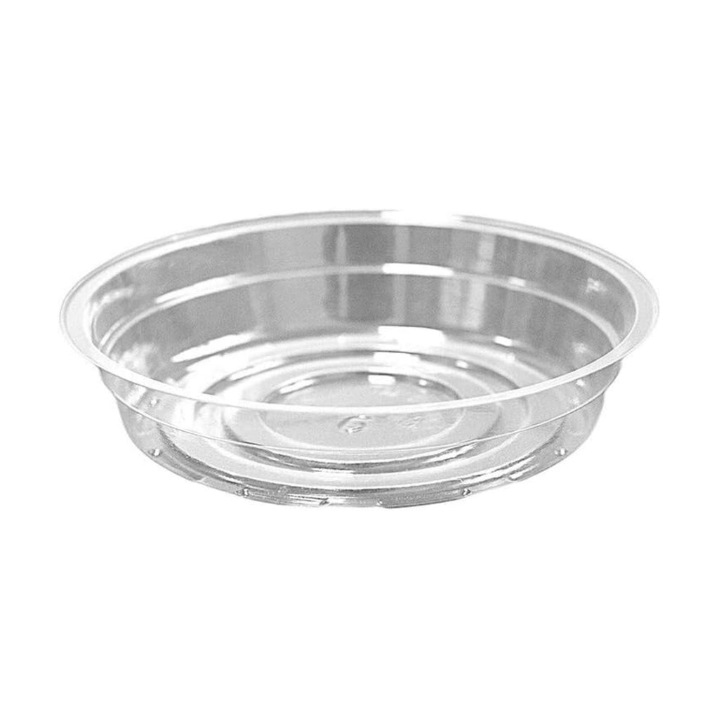 TRUEDAYS 6 Inch 5 Pack Clear Plant Saucers Flower Pot Tray Excellent for Indoor & Outdoor Plants