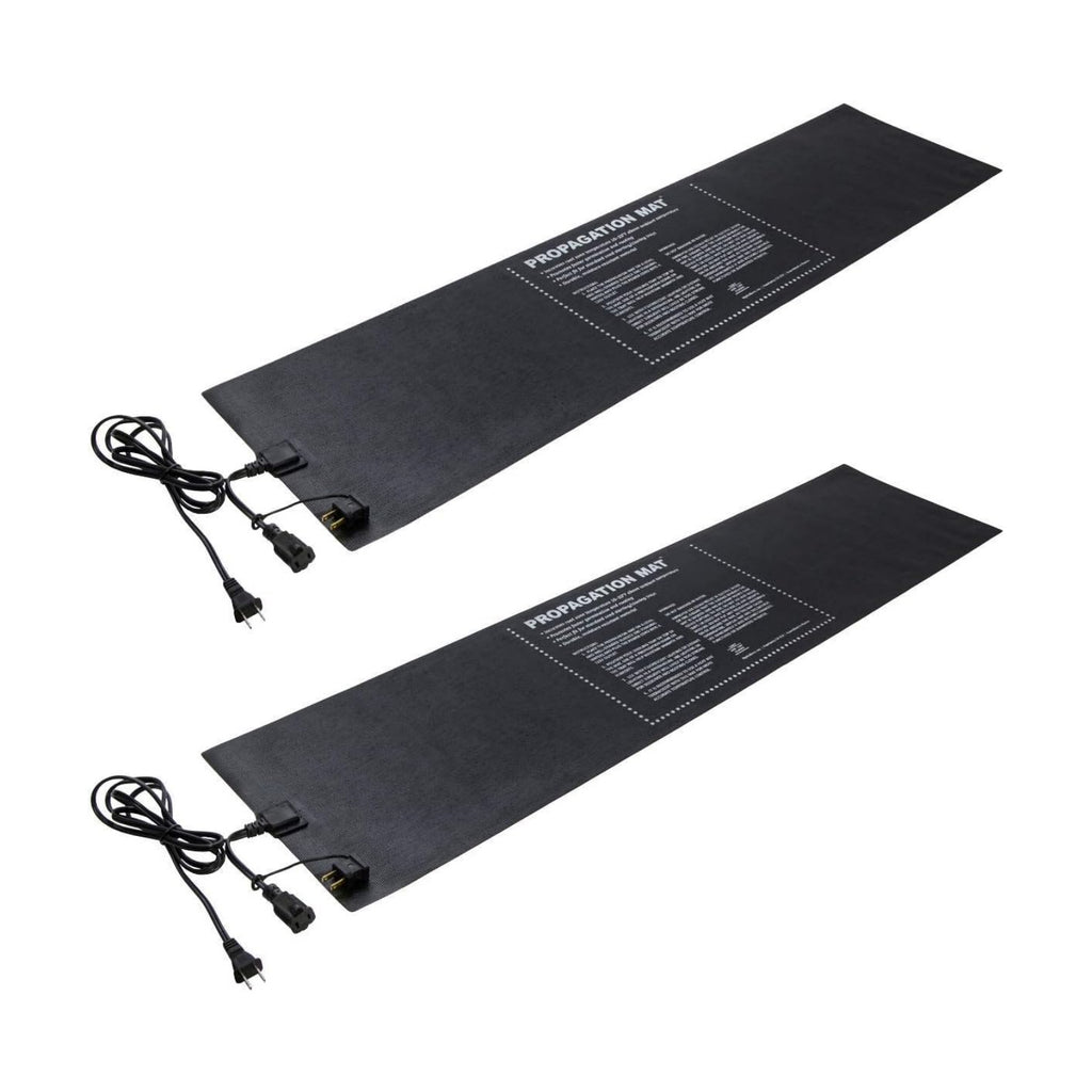 Hydrofarm 19007 Hydroponic 12 x 48" 60 Watt Seed Start Seedling Propagation Heat Mat with 6 Foot Power Cord, 2 Pack