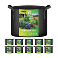 iPower 5 Gallon 10 Pack Grow Bags Nonwoven Fabric Pots Aeration Container with Strap Handles for Garden and Planting
