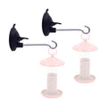 YYST Window Suction Cup Hanger - for Bird Feeders and Wind Chimes- no Feeder and Wind Chimes - 2 Pack, NOT FIT Porous Surfaces - Wood