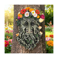 Old Man Tree Face Outdoor Decor Garden Statue Sculpture | Tree Face Hugger Flower Pot, Weatherproof, Rustic Fairy