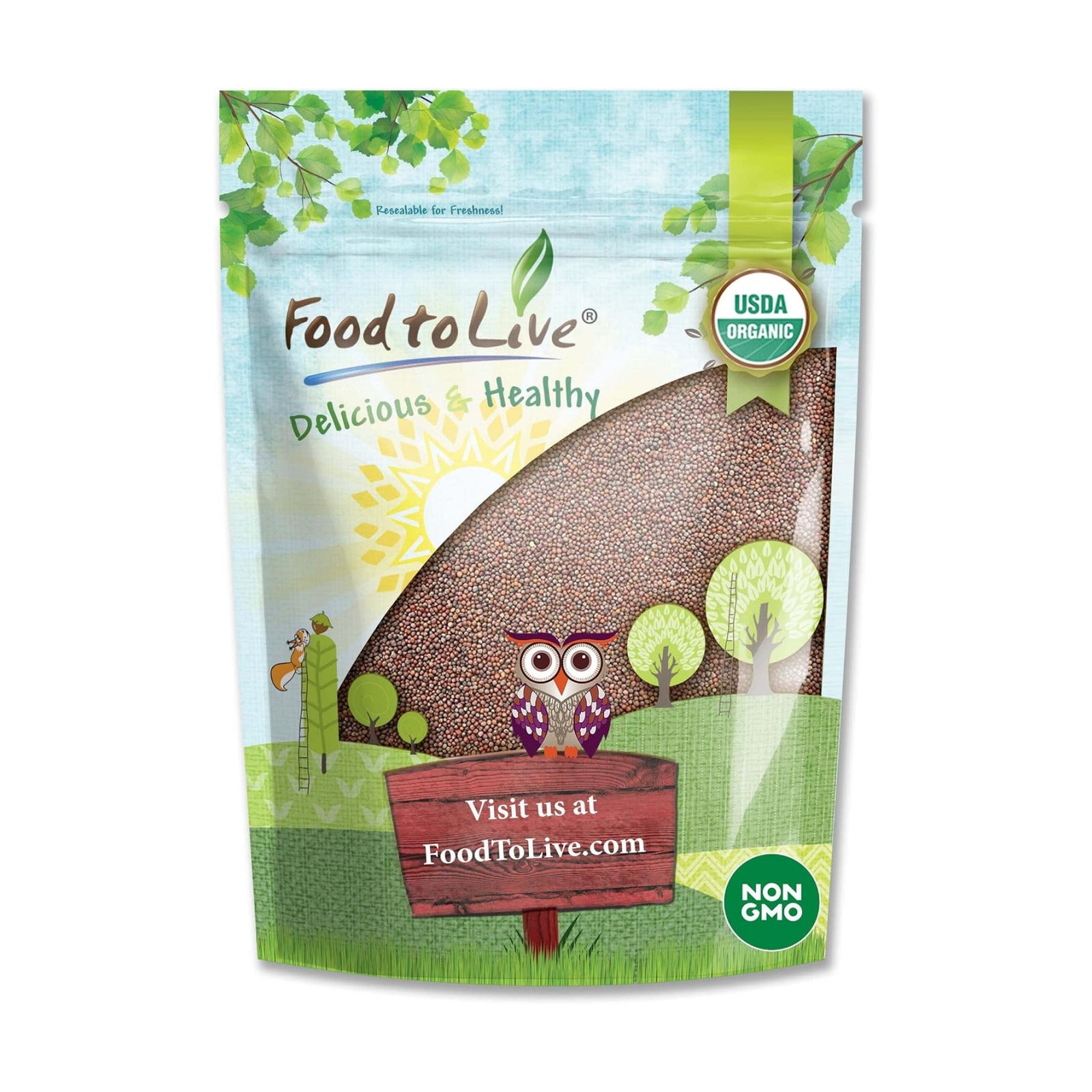 Food to Live Organic Broccoli Seeds for Sprouting, 5 Pounds – Non-GMO, Vegan, Kosher, Sirtfood, Bulk. Rich in