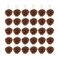 Supla 30 Pcs Christmas Hanging Real Preserved Pine Cones Ornaments 2"-3" Tall Christmas Tree Hanging Pinecone Ornaments