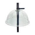 Myard 13 Inches Solid Clear PC Wobbly Squirrel Proof Baffle Deflector for Bird Feeder, Fit up 1.5 Inches + Pole/Post (Upgraded Version)