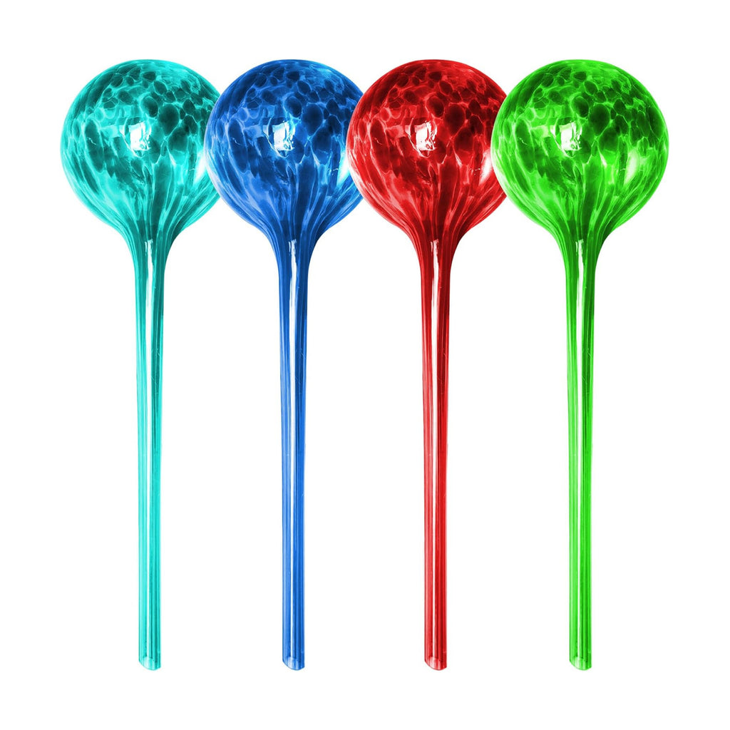 Besti Large Self Watering Globes for Plants Hands Free | Durable, Multicolored Glass Craftsmanship | Holds 380-400ml