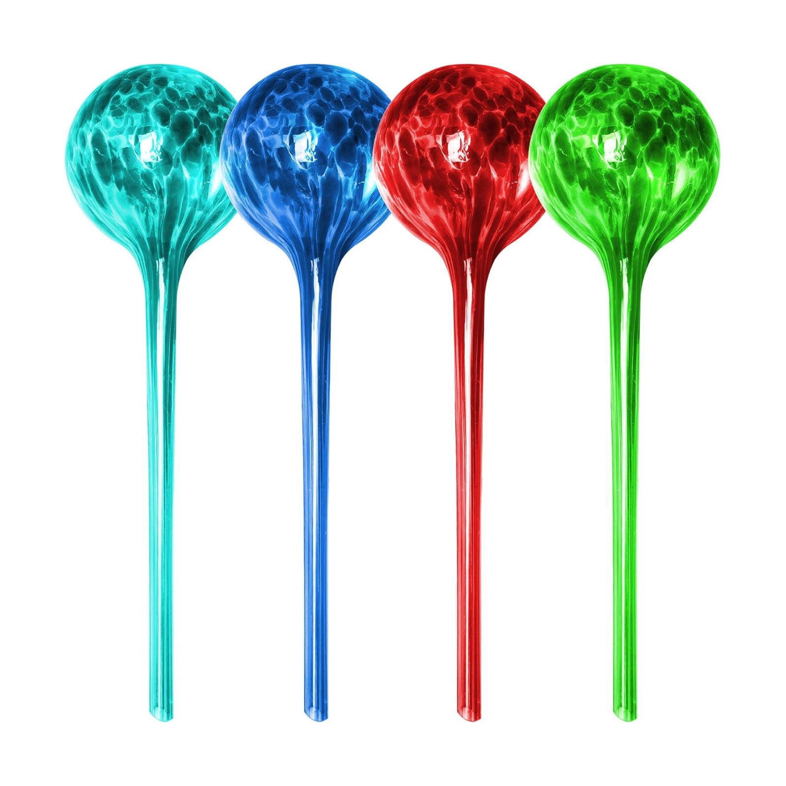 Besti Large Self Watering Globes for Plants Hands Free | Durable, Multicolored Glass Craftsmanship | Holds 380-400ml
