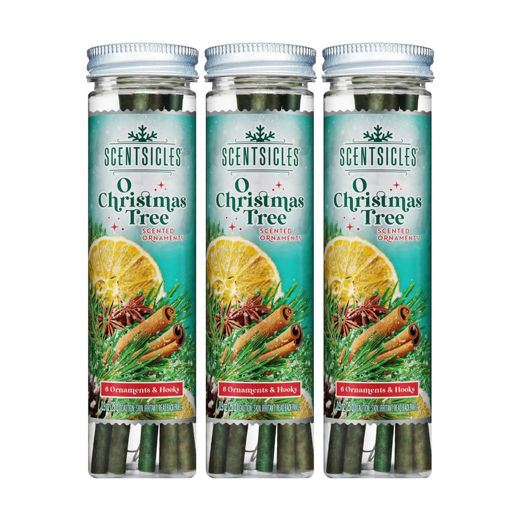 Scentsicles O Christmas Tree Scented Christmas Ornaments 3 Pack