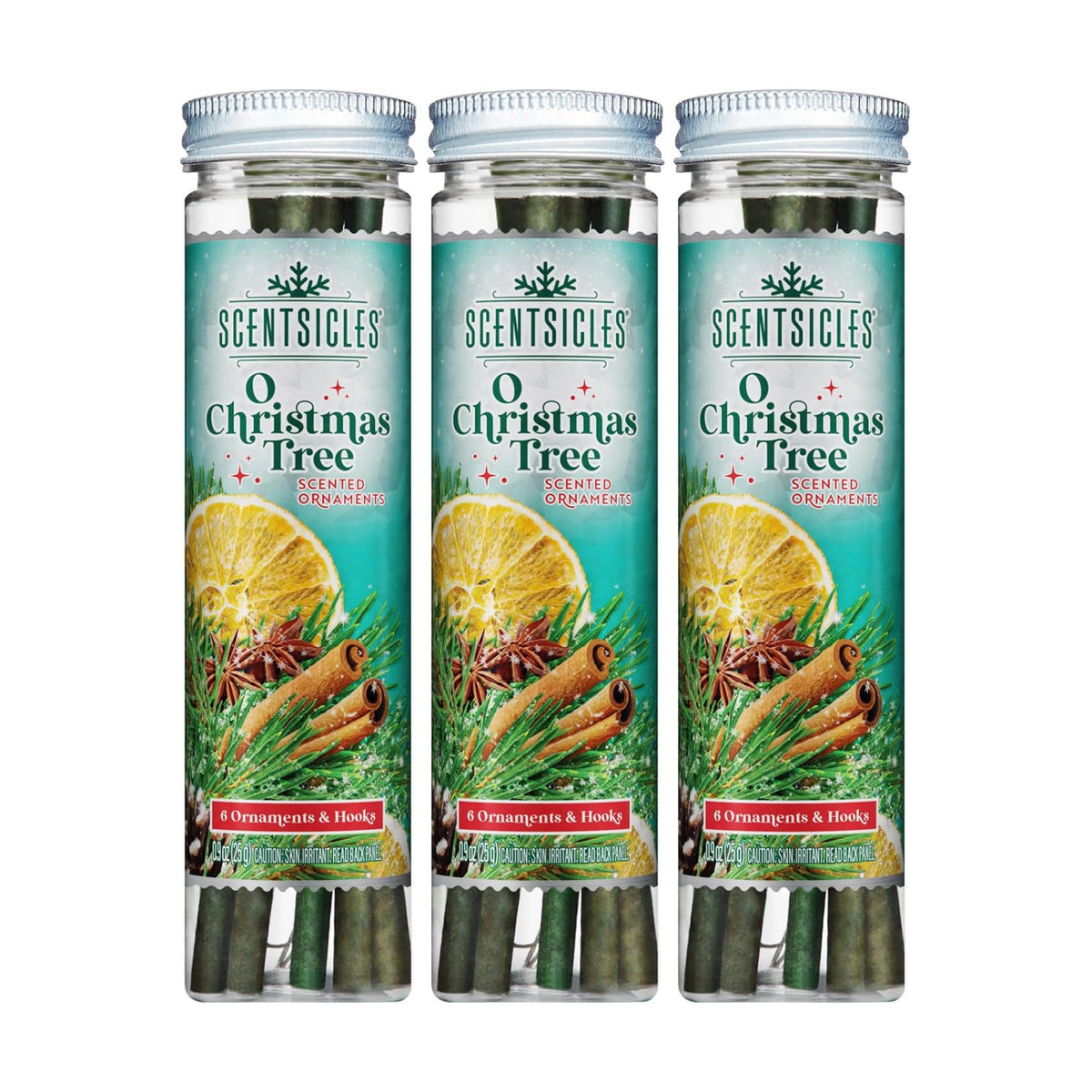 Scentsicles O Christmas Tree Scented Christmas Ornaments 3 Pack