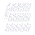 Tatuo 100 Pack Christmas Light Clips for C7 C9 Bulbs Shingle Gutter, Clear