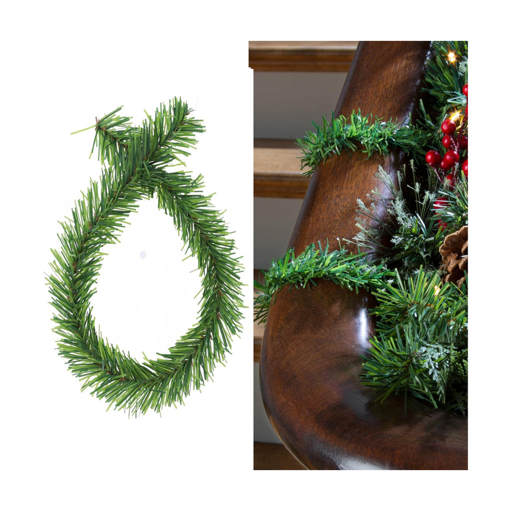 Haute Decor GarlandTies, 20 tie Pack,18 inches Long (Noble Pine), Secure Garland, Lights and More with Strong Greenery Garland Twist Ties