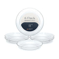 Royal Imports Clear Plant Saucer, Floral Plastic Plates Plant Tray 11" 6pk | Plant Saucers for Indoors Heavy-duty