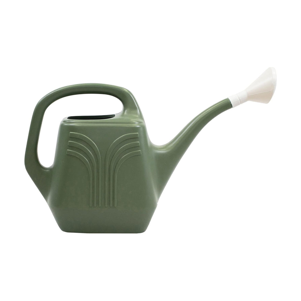 Bloem Promo Watering Can: 2 Gallon Capacity - Living Green - Durable Resin, Removable Nozzle Spout, Two Handles, Wide