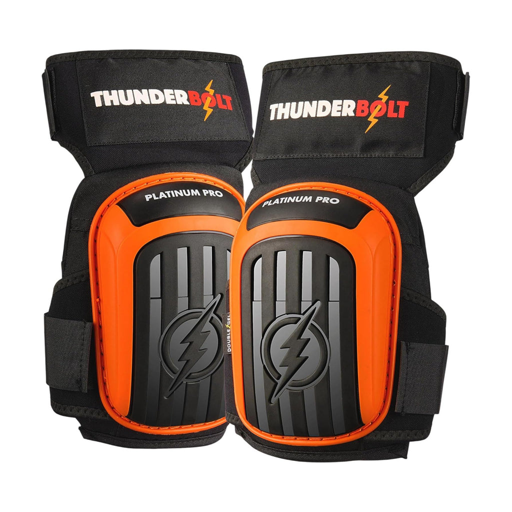 Thunderbolt Knee Pads for Men Construction Knee Pads for Work for Men and Women with Double Gel for Gardening Flooring