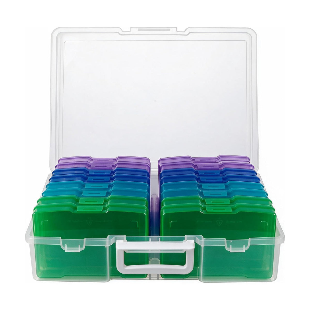 novelinks Photo Storage Box and 16 Inner 4" x 6" Photo Storage Containers